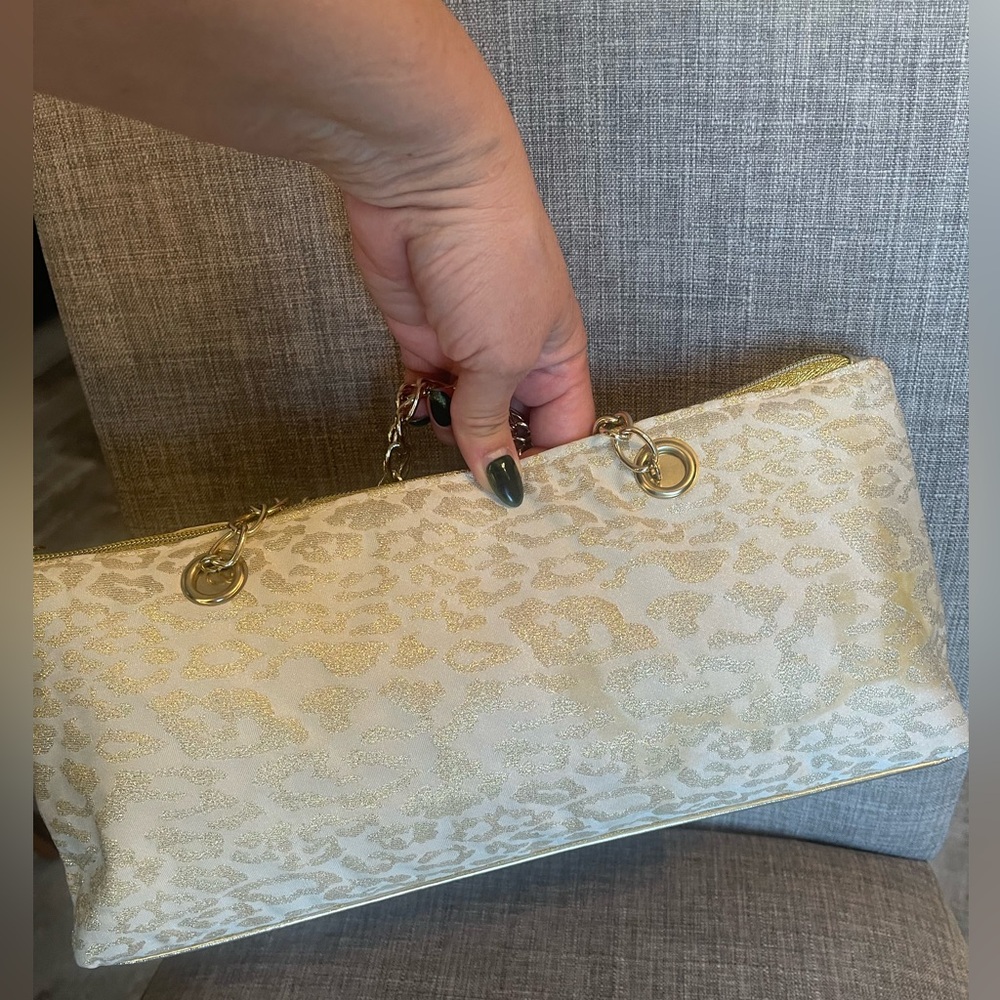 Gold Insulated Wine Bag with Chain - Picture 6 of 7